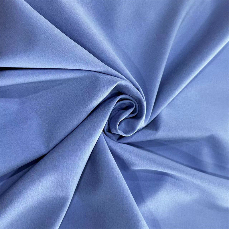 50D Ανακυκλωμένο υλικό PET 50D+20D*50D+20D 90GSM 4 Way Stretch Polyester Spandex υλικό