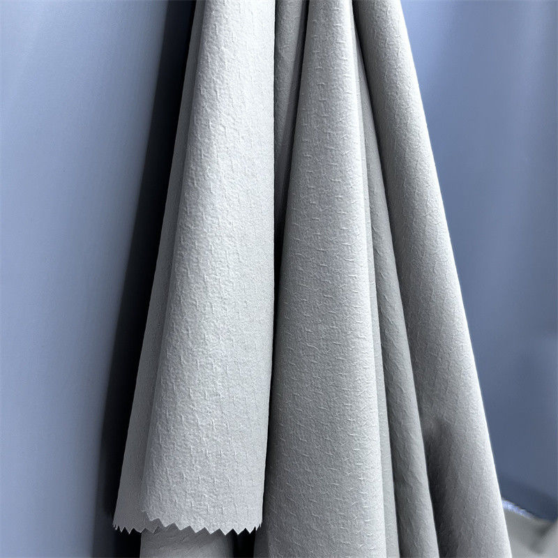 70D+40D*70D+40D Τριδιάστατο φαινόμενο Twill Jacquard για πουκάμισα Νερά μπουφάν