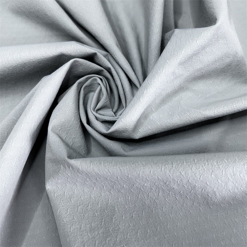 70D+40D*70D+40D Τριδιάστατο φαινόμενο Twill Jacquard για πουκάμισα Νερά μπουφάν