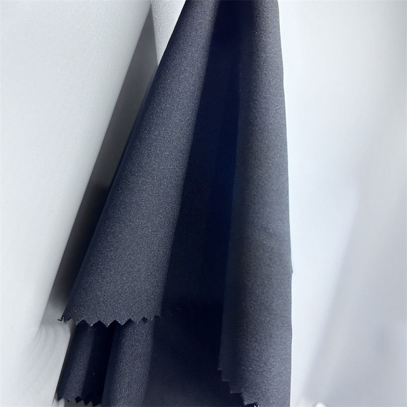 75D Ανακυκλωμένο πολυεστέρας Spandex ύφασμα Ματ 2/1 Twill Τέσσερις πλευρές ελαστικό 75D+40D*75D+40D Επιφάνεια Νεαρή