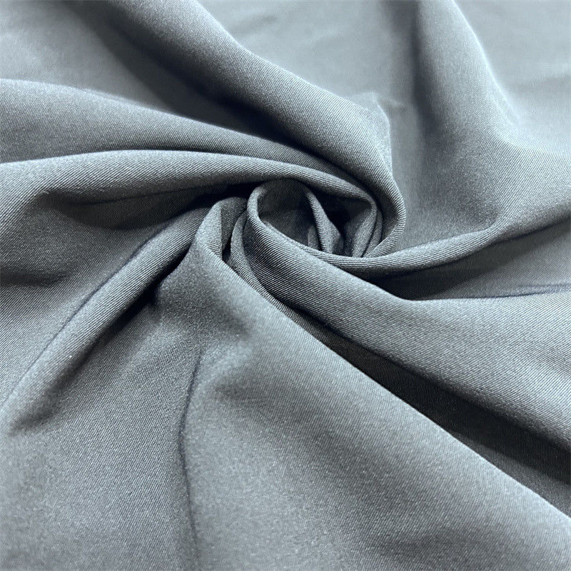 75D Ανακυκλωμένο πολυεστέρας Spandex ύφασμα Ματ 2/1 Twill Τέσσερις πλευρές ελαστικό 75D+40D*75D+40D Επιφάνεια Νεαρή